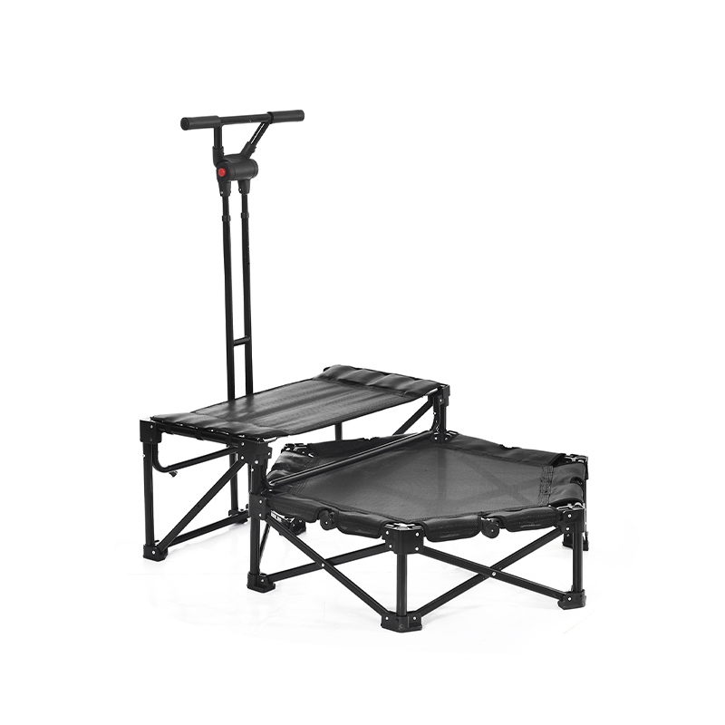 Reposabrazos ajustables trampolín de fitness plegable hacia abajo